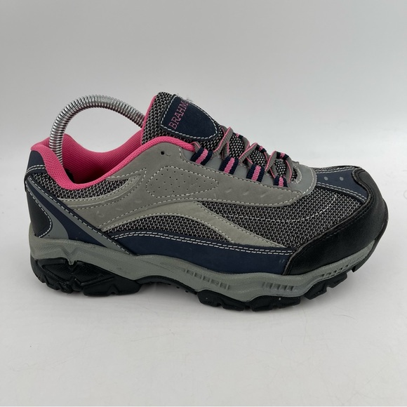 Brahma Shoes New Brahma Womens Sarah St Grey Pink Steel Toe Shoes